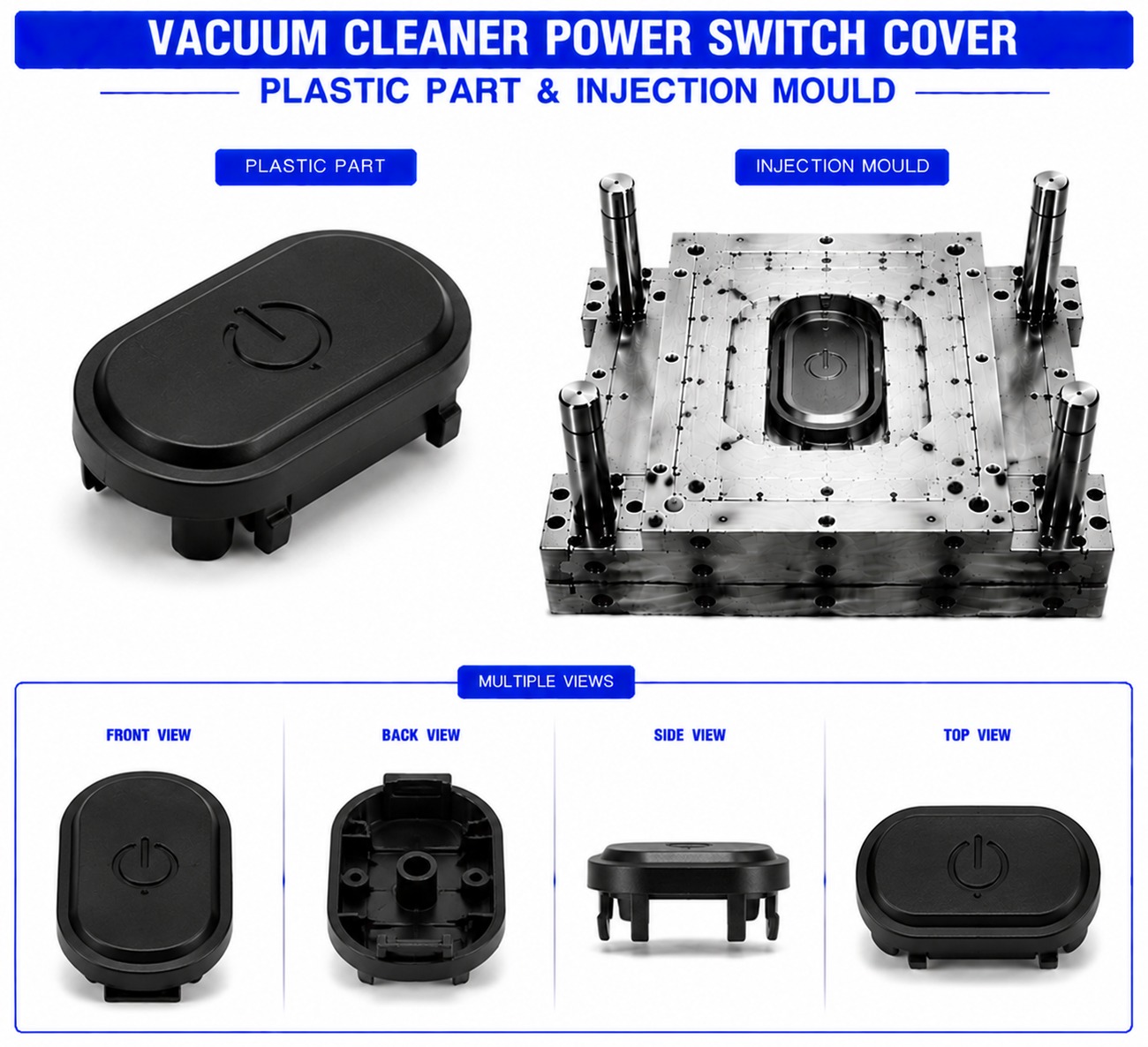 Vacuum Cleaner Plastic Power Switch Cover